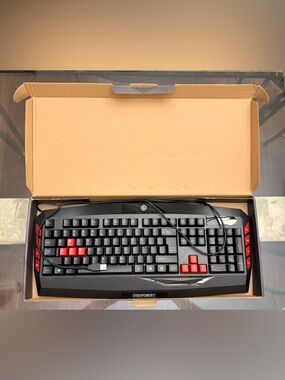 Black & Red Wired Gaming Keyboard